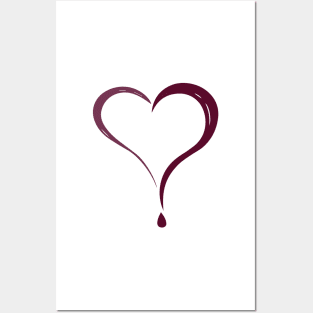 Heart shaped question Posters and Art